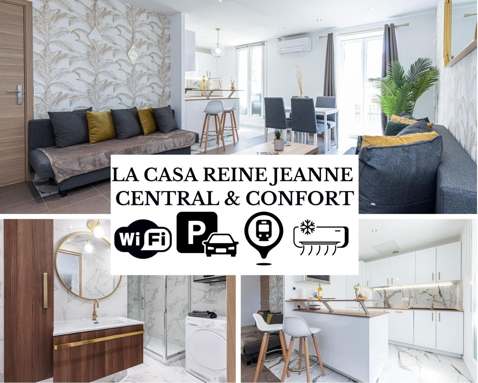 Leilighet La Casa Reine Jeanne- Pres De La Gare - Wifi - Parking - Neuf Et Confort *